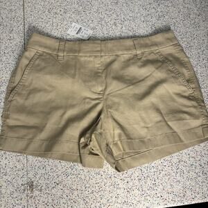 NWT J. Crew Women’s Khaki Bermuda 3.5” Short Size 6 New